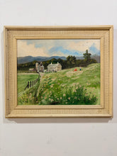 Load image into Gallery viewer, Vintage Original Oil Painting of Farm Country Scene by Augustine, signed