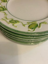 Load image into Gallery viewer, Eight Salad Plates with Frog Motif from San Marco Ceramics, made in Italy