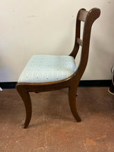 Load image into Gallery viewer, Regency Style Accent Chair with Blue Upholstery