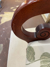 Load image into Gallery viewer, Wood Framed Floral Upholstered Arm Chair