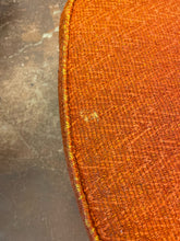 Load image into Gallery viewer, Game/ Dining Table,4 MCM Bamboo Style Arm Chairs with Orange Upholstered Cushions