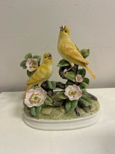 Load image into Gallery viewer, Porcelain "Group of Canaries Perched" by Andrea