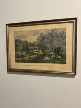 Load image into Gallery viewer, Framed Print "American Homestead Spring" from Currier & Ives