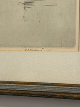 Load image into Gallery viewer, Framed Etching of Charles Bridge  Prague Czech Republic, signed