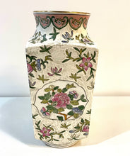 Load image into Gallery viewer, Vintage Chinese Enameled Porcelain Tongzhi Style Vase with Flowers and Birds