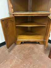Load image into Gallery viewer, Glass Front Corner Cabinet