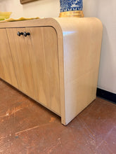 Load image into Gallery viewer, Blonde Wood Art Deco Three Door Cabinet
