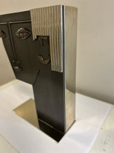 Load image into Gallery viewer, Vintage Metal Cubism Abstract Head Vase in the Manner of Franze Hagenauer