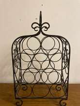 Load image into Gallery viewer, Metal Scrolled 10 Bottle Wine Holder