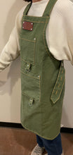 Load image into Gallery viewer, Green Gardening Apron