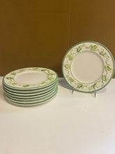 Load image into Gallery viewer, Eight Salad Plates with Frog Motif from San Marco Ceramics, made in Italy