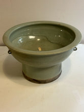Load image into Gallery viewer, Celadon Porcelain Pedestal Bowl