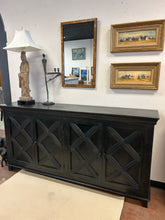 Load image into Gallery viewer, Black Four Door Credenza from Walter E. Smithe