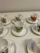 Load image into Gallery viewer, 8 Bird Demitasse Cups & Saucers from Royal Tuscan China