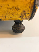 Load image into Gallery viewer, 19th Century Antique Tole Coal Scuttle with Black Transfer Military Scenes