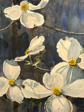Load image into Gallery viewer, Framed Print of Dogwood Flowers, signed
