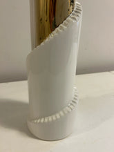Load image into Gallery viewer, Gold & Ceramic Spiral Vase from Studio 350