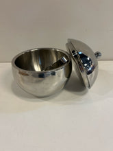 Load image into Gallery viewer, Stainless Steel Sphere Ice Bucket with Tongs from Crate &amp; Barrel

