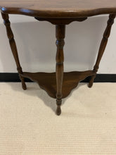 Load image into Gallery viewer, Scalloped Edge Demilune Table