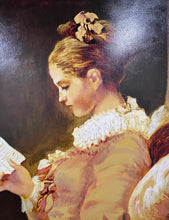 Load image into Gallery viewer, Framed Reproduction of "A Young Girl Reading " by Jean Honore Fragonard