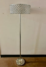 Load image into Gallery viewer, Floor Lamp with Circular Crystal Shade