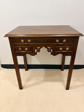 Load image into Gallery viewer, Reproduction Mahogany Three Drawer Newport Chippendale Occasional Table from South Hampton