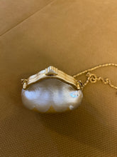 Load image into Gallery viewer, Art Deco Silver & Gold Purse with Gold Chain made in Hong Kong