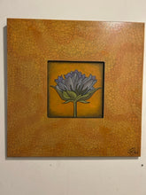 Load image into Gallery viewer, Floral Art Print on Wood Panel by Chip DuPont, signed - Orange