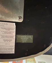 Load image into Gallery viewer, Three Swivel Counter Stools with Metal Base & Foot Rest in Cream Faux Leather Vinyl from Cumberland