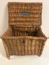 Load image into Gallery viewer, Large Vintage Fishing Creel with Canvas Strap