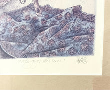 Load image into Gallery viewer, Limited Edition Framed Etching "Tapestries" by Joy Wallace, signed & numbered