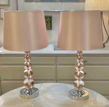 Load image into Gallery viewer, Pair of Pink Table Lamps