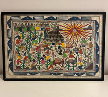 Load image into Gallery viewer, Framed Amate Painting on Amate Bark Paper by Felix Venancio R., signed