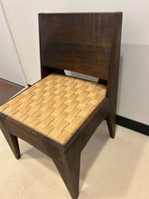 Load image into Gallery viewer, Four Vintage MCM Wood Chairs with Woven Rush Seats