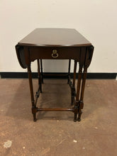 Load image into Gallery viewer, One Drawer Mahogany Gate Leg End Table from Statton Furniture