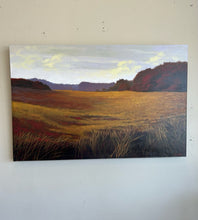 Load image into Gallery viewer, Hand Painted Canvas "Autumn Sky" by Rick River Man Brown, signed