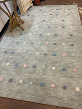 Load image into Gallery viewer, Wool Pile Silver Rug with Colored Circle Design from Safavieh Kids