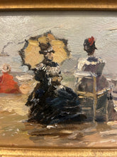 Load image into Gallery viewer, Vintage Seaside Impressionist Oil Painting (II), signed