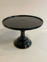 Load image into Gallery viewer, Black Pedestal Cake Stand from Mosser Glass