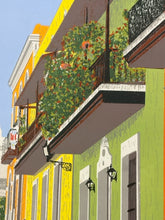 Load image into Gallery viewer, Framed Serigraph "Calle de San Juan" by Miguel Martinez Geigel, signed & numbere
