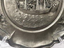 Load image into Gallery viewer, 1972 "Birth of a Nation" Pewter Plate from Worcester Pewter