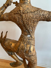 Load image into Gallery viewer, Vintage Gilt Bronze Thai Statue of Prince Phra Rama