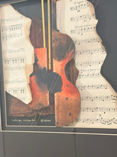 Load image into Gallery viewer, Framed Mixed Media Collage "Etude" by Lee Hill, signed with Certificate of Authenticity