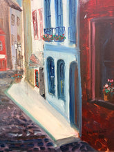 Load image into Gallery viewer, Original Expressionist Oil Painting of Aachen Street by Gus Hunkele, signed