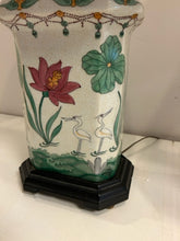 Load image into Gallery viewer, Pair of Floral Porcelain Table Lamps