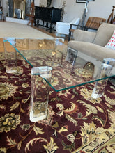 Load image into Gallery viewer, Glass Top Coffee Table with Adjustable Lucite Legs from Interlude Home