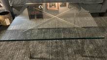 Load image into Gallery viewer, Reproduction Barcelona Glass Top Coffee Table Designed by Mies van der Rohe
