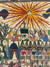 Load image into Gallery viewer, Framed Amate Painting on Amate Bark Paper by Felix Venancio R., signed