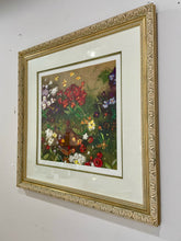 Load image into Gallery viewer, Framed & Linen Matted "Daydream" Floral Giclee Print by Alexa Koury