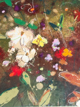 Load image into Gallery viewer, Framed & Linen Matted "Daydream" Floral Giclee Print by Alexa Koury
